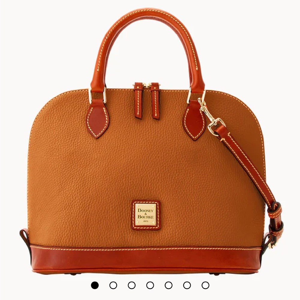 Dooney & Bourke Tan Leather Satchel